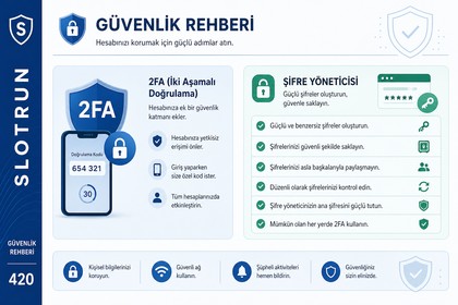 Slotrun hesap güvenliği rehberi görseli
